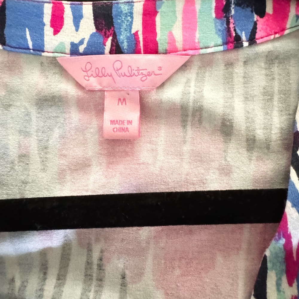 LILLY PULITZER MARVISTA
WRAP MAXI DRESS In  MULTI FREE
SPIRIT Print Size Medium. - Picture 6 of 9